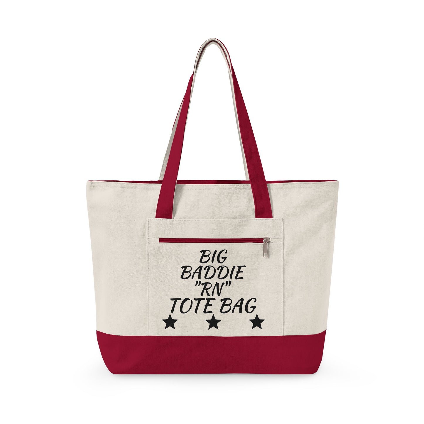 "Big Baddie RN" Canvas Tote