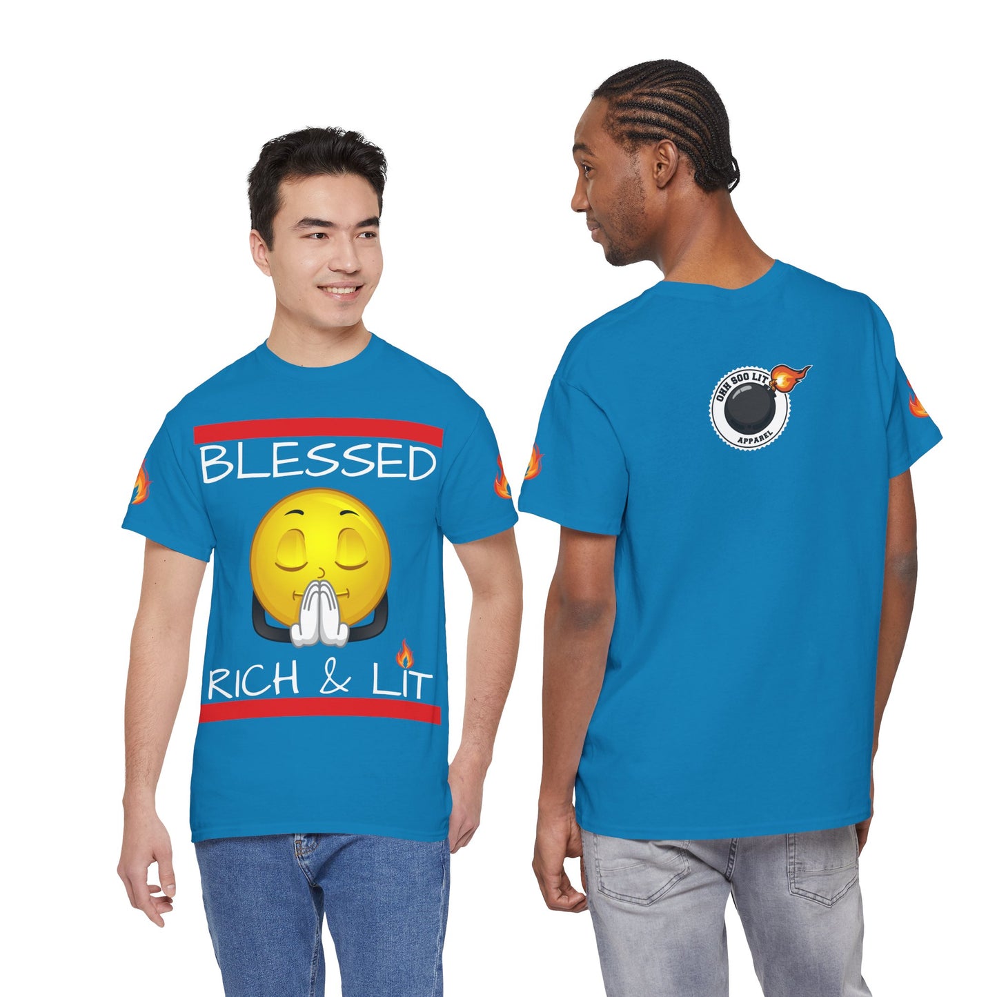 'Blessed Rich & Lit'—Graphic Shirt