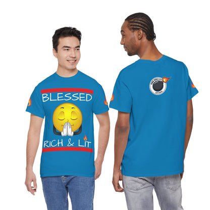 'Blessed Rich & Lit'—Graphic Shirt