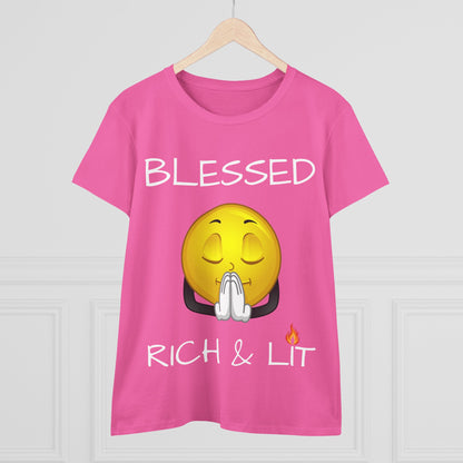 Blessed Rich & Lit T-Shirt —Women