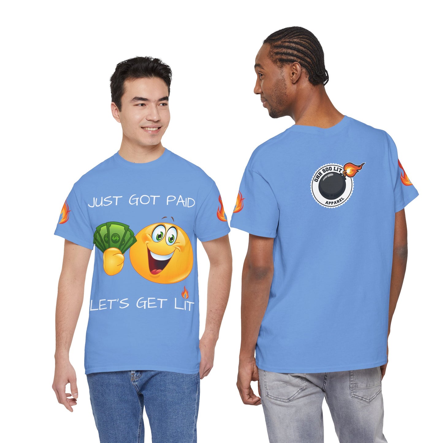 'Just Got Paid Let's Get Lit' T-Shirt
