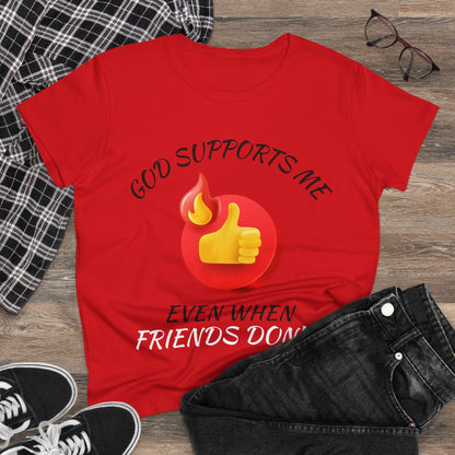 "God Supports Me" Women's Tee