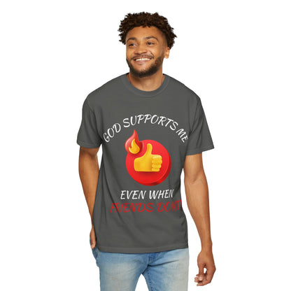 'God Supports Me' — Faith Tee