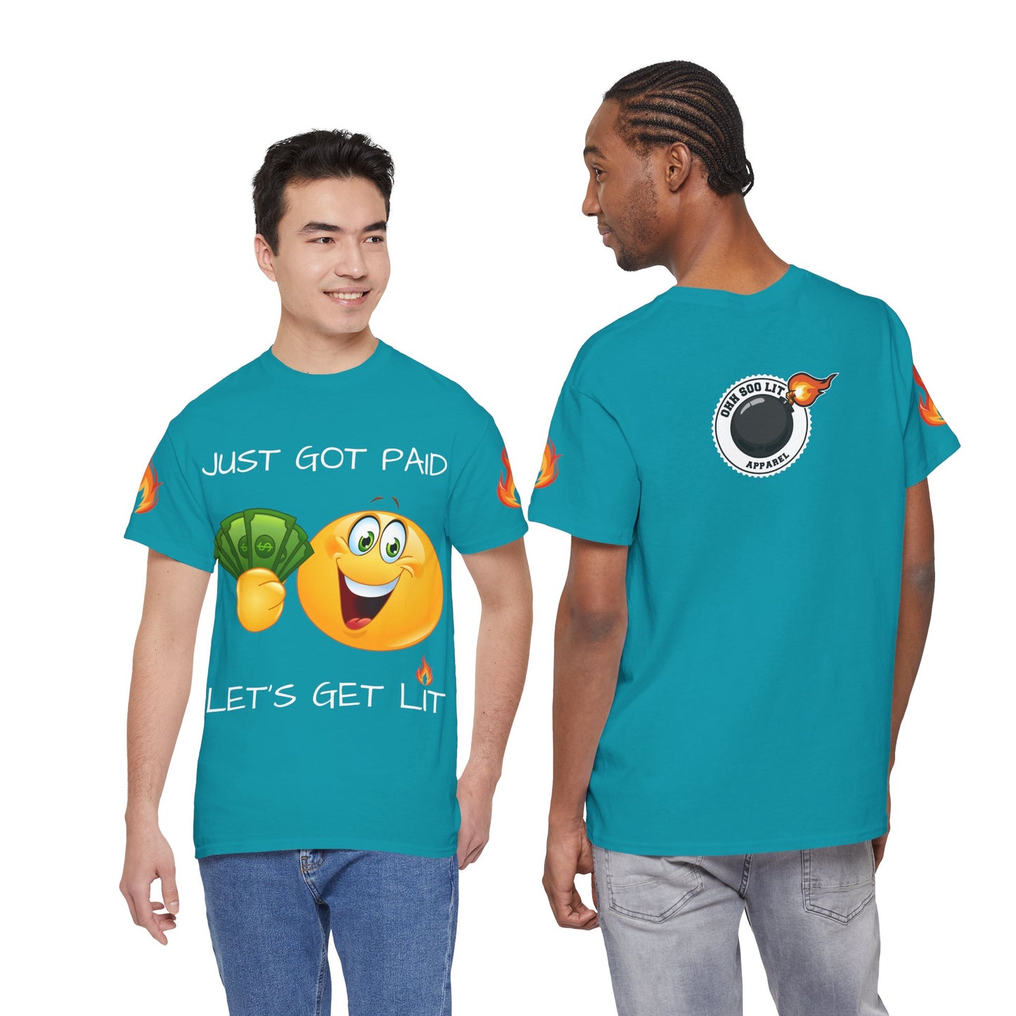 'Just Got Paid Let's Get Lit' T-Shirt