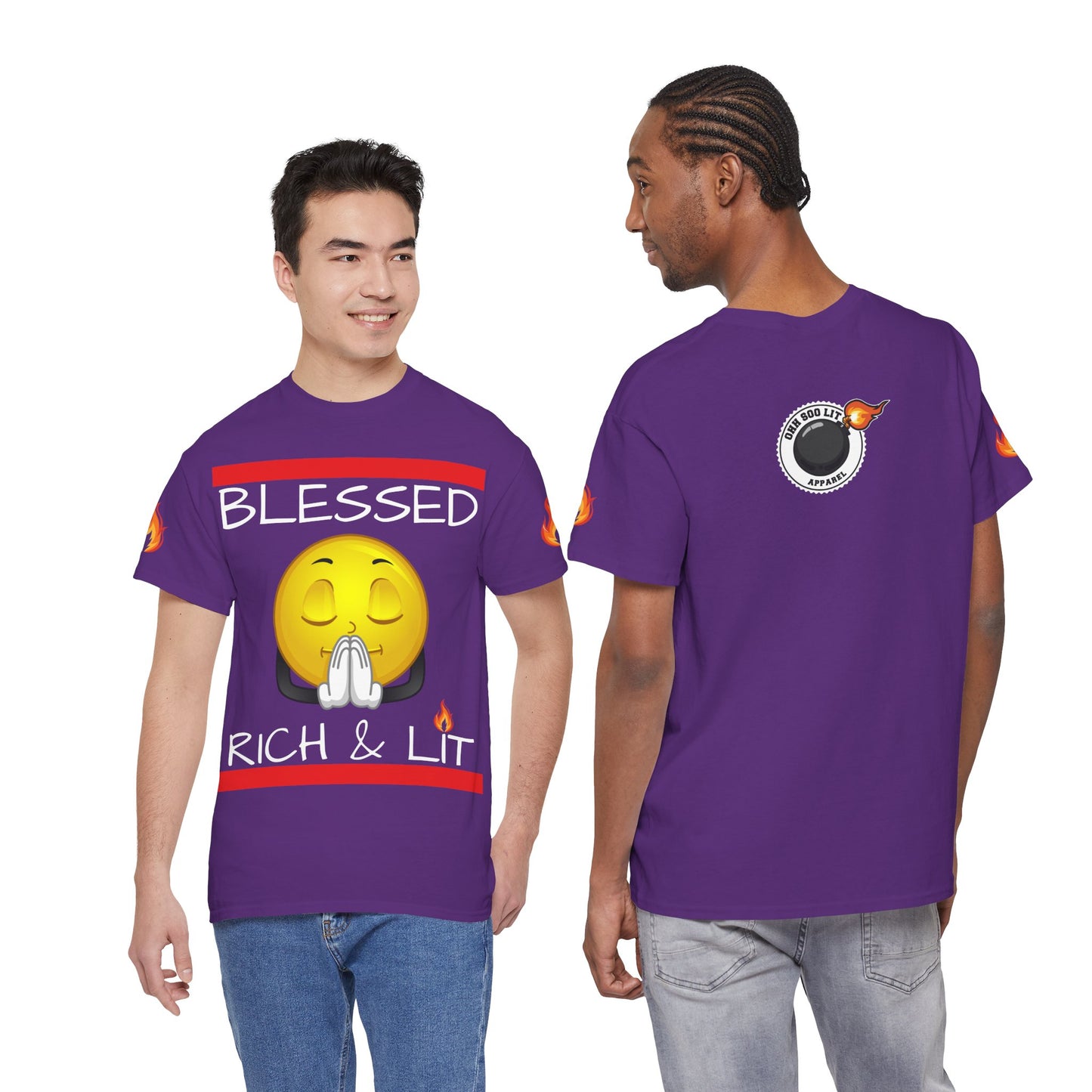 'Blessed Rich & Lit'—Graphic Shirt