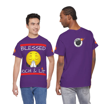 'Blessed Rich & Lit'—Graphic Shirt