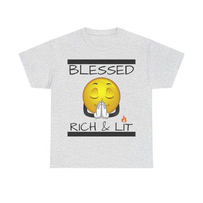 "Blessed Rich & Lit" Unisex Tee
