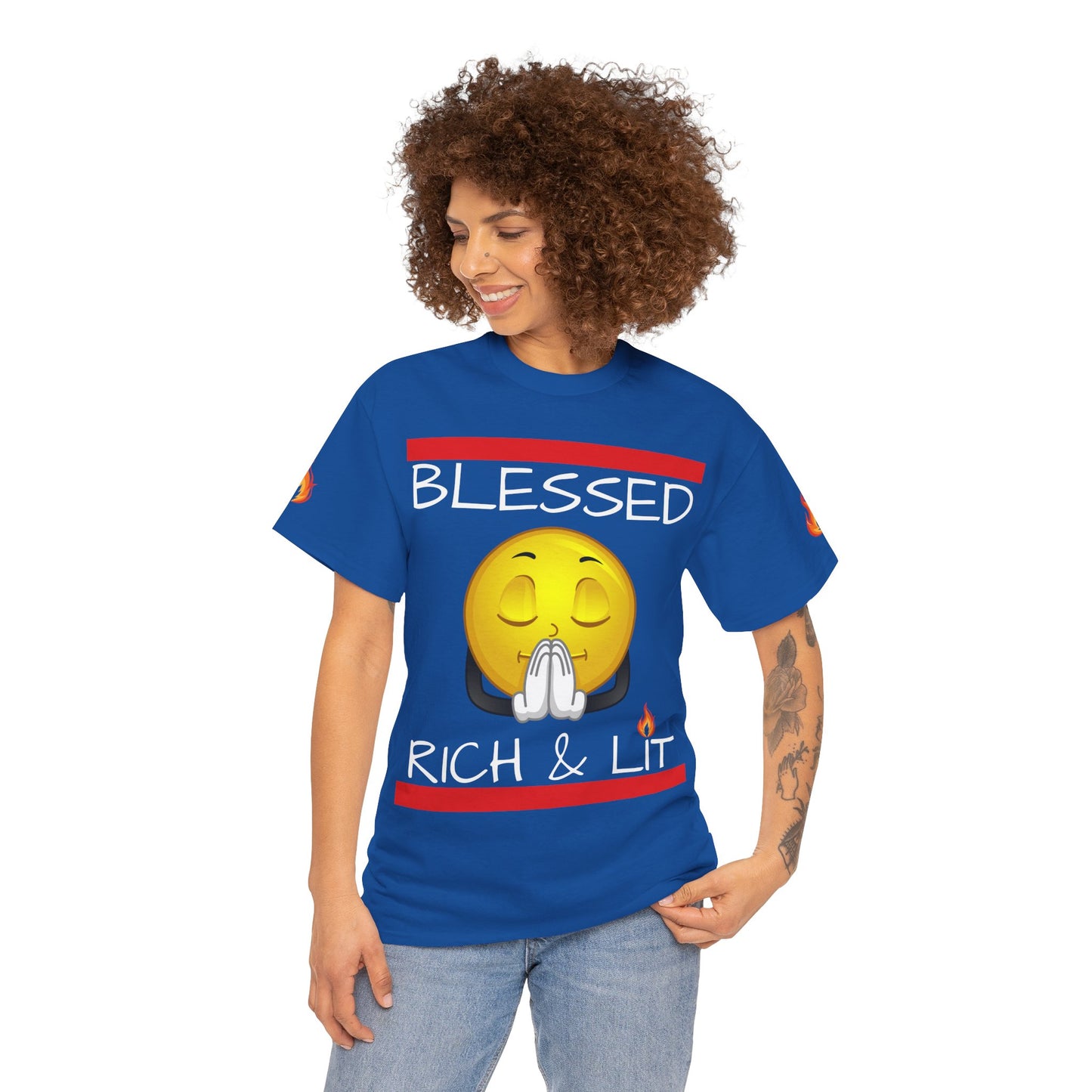 'Blessed Rich & Lit'—Graphic Shirt