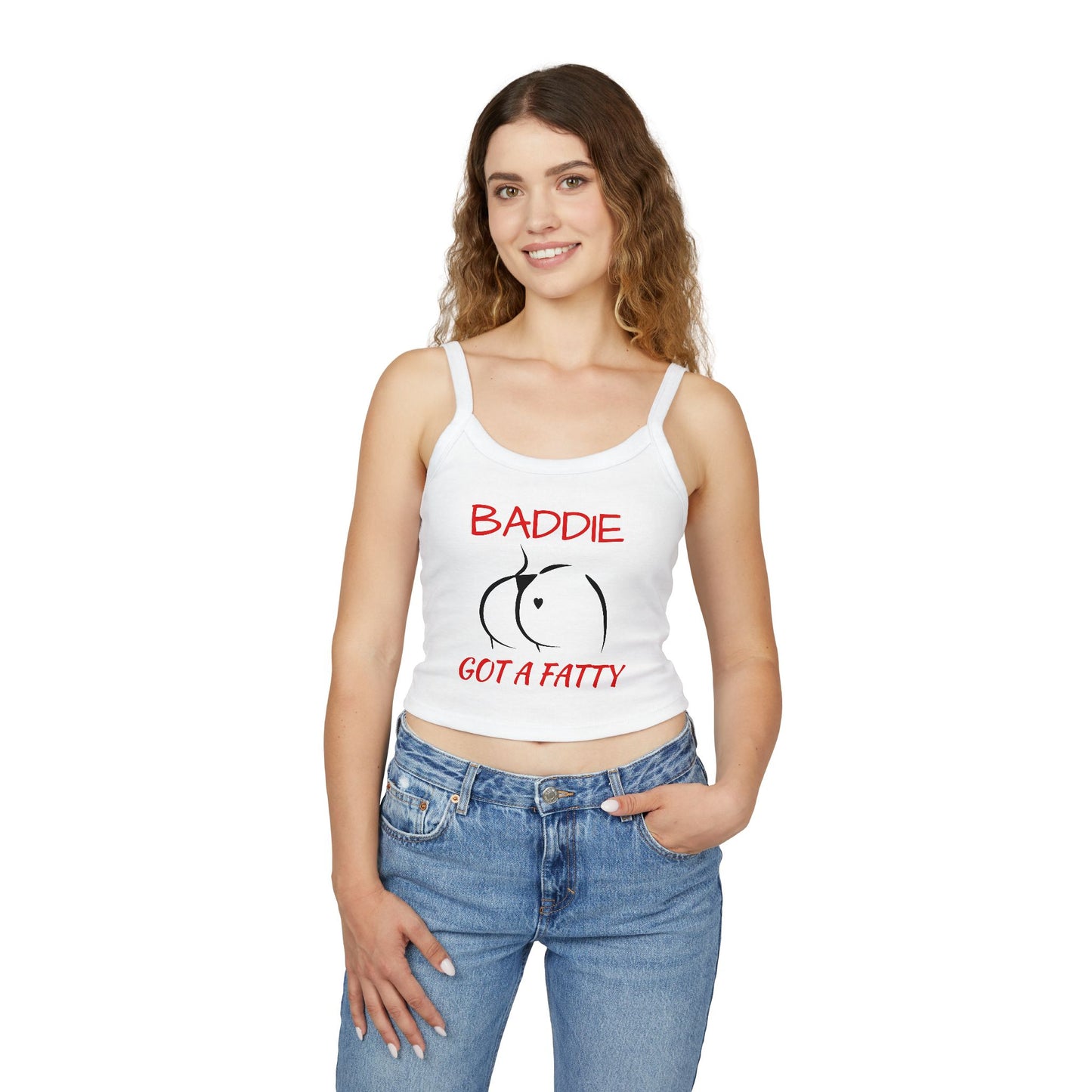 Crop Tank Top — "Baddie Got a Fatty"
