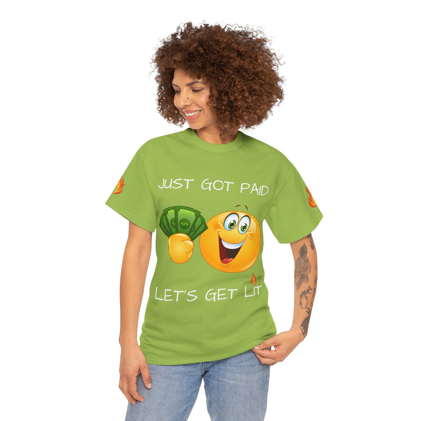 'Just Got Paid Let's Get Lit' T-Shirt