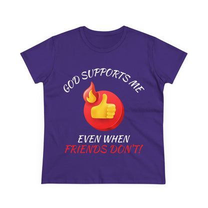 "God Supports Me" Women's Tee