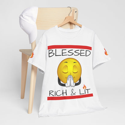 'Blessed Rich & Lit'—Graphic Shirt