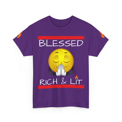 'Blessed Rich & Lit'—Graphic Shirt