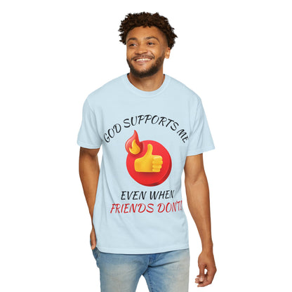 'God Supports Me' — Faith Tee