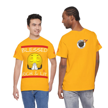 'Blessed Rich & Lit'—Graphic Shirt