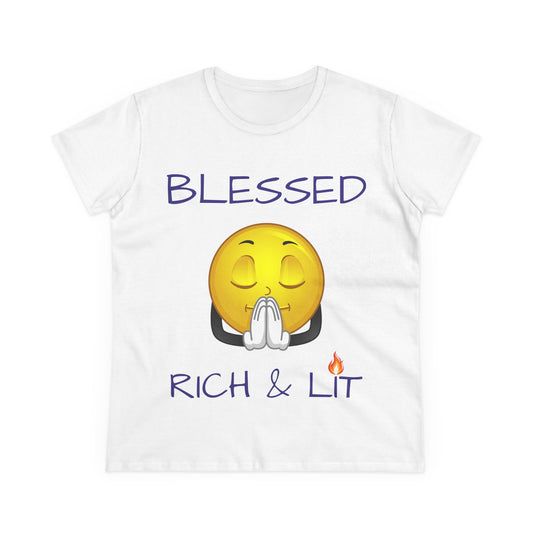 Blessed Rich & Lit T-Shirt —Women