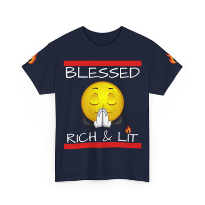 'Blessed Rich & Lit'—Graphic Shirt