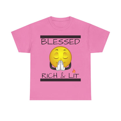 "Blessed Rich & Lit" Unisex Tee