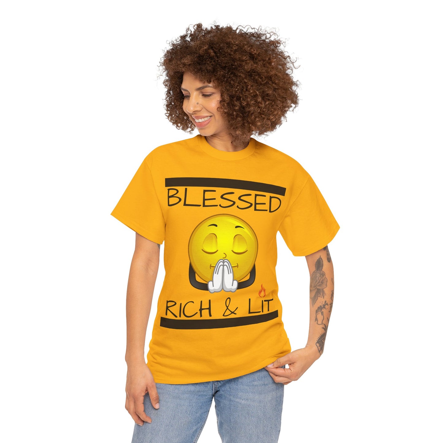 "Blessed Rich & Lit" Unisex Tee