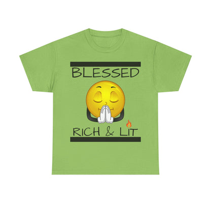 "Blessed Rich & Lit" Unisex Tee