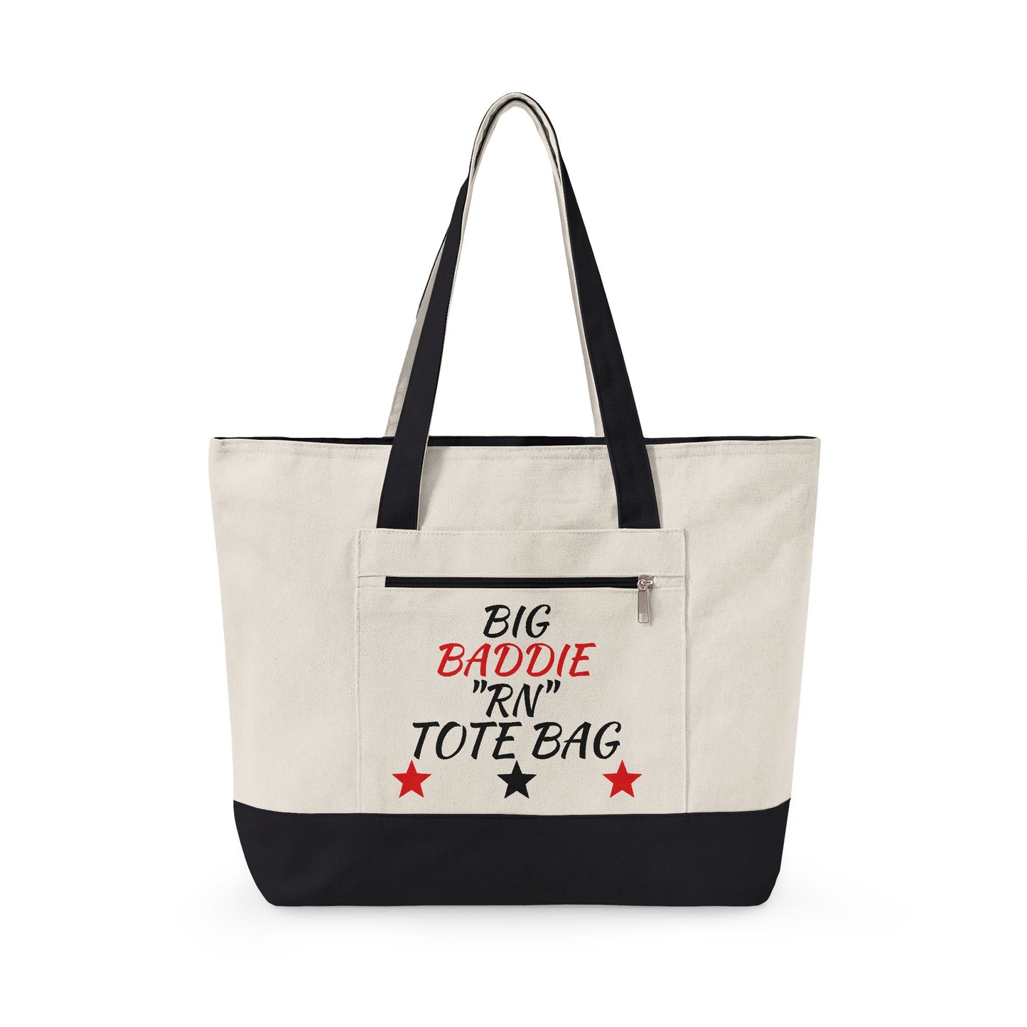 "Big Baddie RN" Canvas Tote