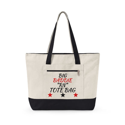 "Big Baddie RN" Canvas Tote