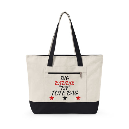 Copy of "Big Baddie RN" Canvas Tote