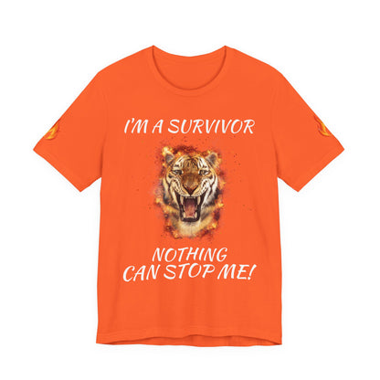 “I’m a Survivor, Nothing Can Stop Me!” Motivational T-Shirt