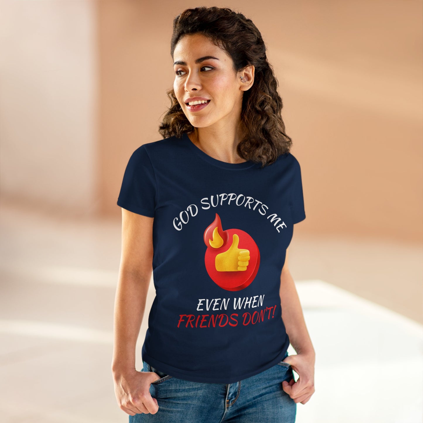 "God Supports Me" Women's Tee