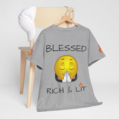 'Blessed Rich & Lit' T-Shirt
