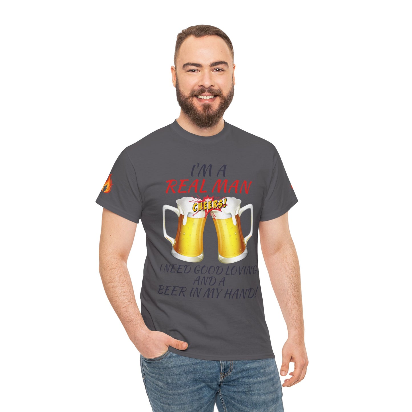 'Real Man Beer' T-Shirt