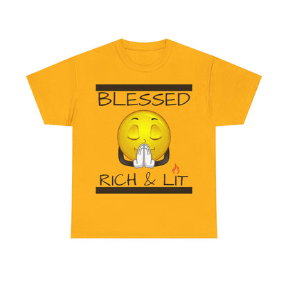 "Blessed Rich & Lit" Unisex Tee
