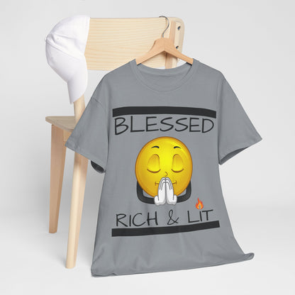 "Blessed Rich & Lit" Unisex Tee