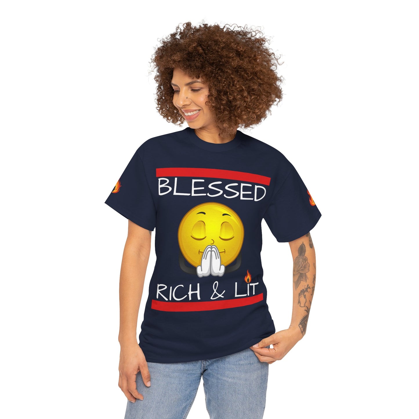 'Blessed Rich & Lit'—Graphic Shirt
