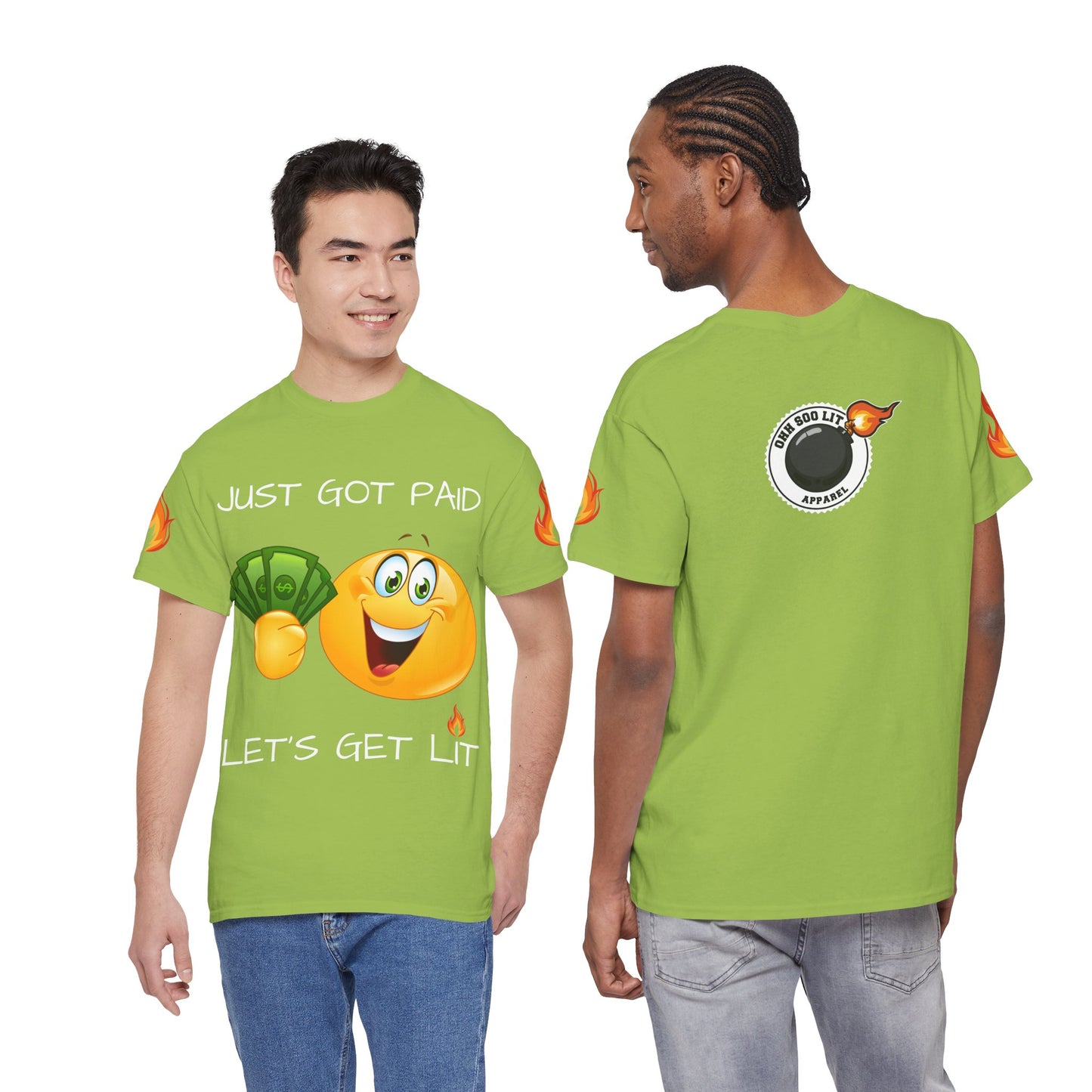 'Just Got Paid Let's Get Lit' T-Shirt