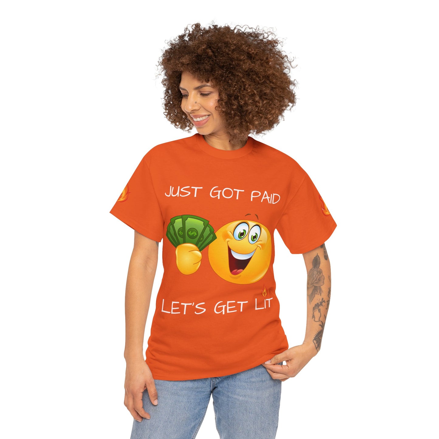 'Just Got Paid Let's Get Lit' T-Shirt