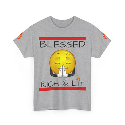 'Blessed Rich & Lit'—Graphic Shirt