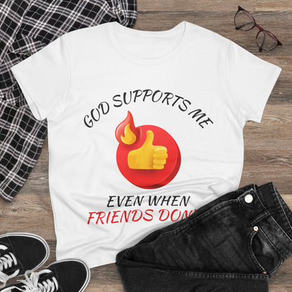 "God Supports Me" Women's Tee