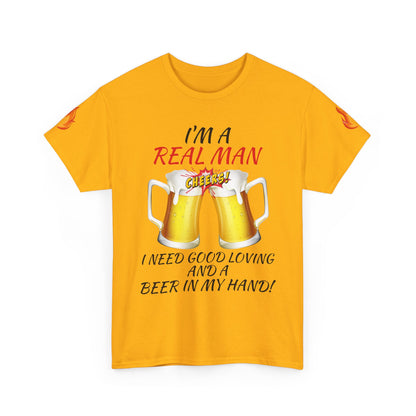 'Real Man Beer' T-Shirt