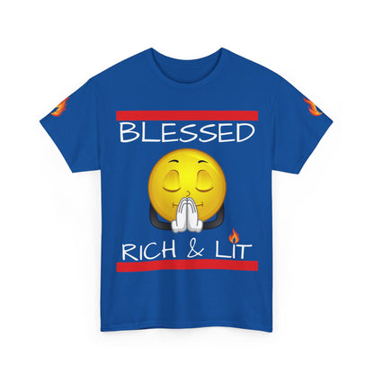 'Blessed Rich & Lit'—Graphic Shirt
