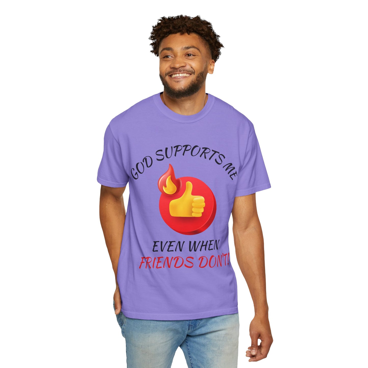 'God Supports Me' — Faith Tee