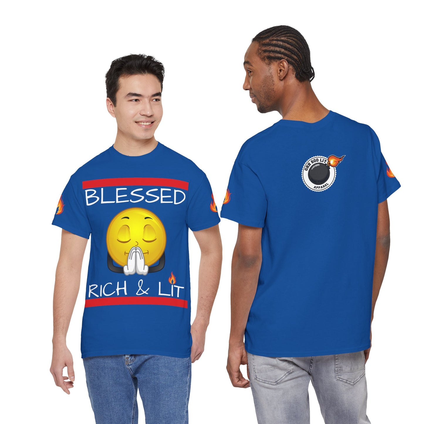 'Blessed Rich & Lit'—Graphic Shirt