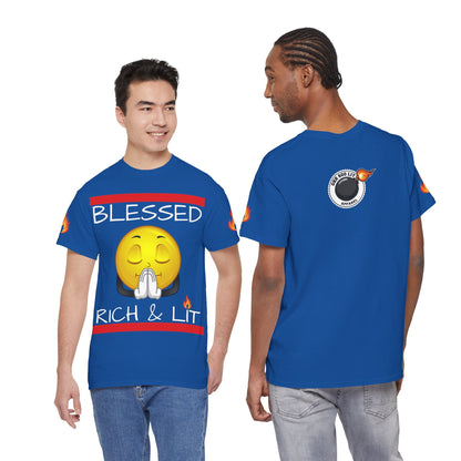 'Blessed Rich & Lit'—Graphic Shirt