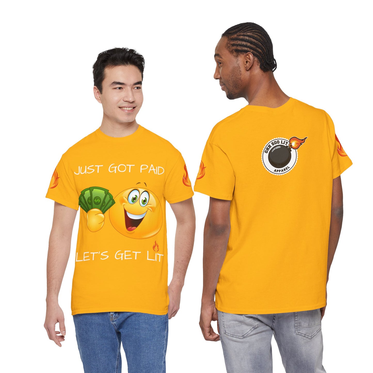 'Just Got Paid Let's Get Lit' T-Shirt