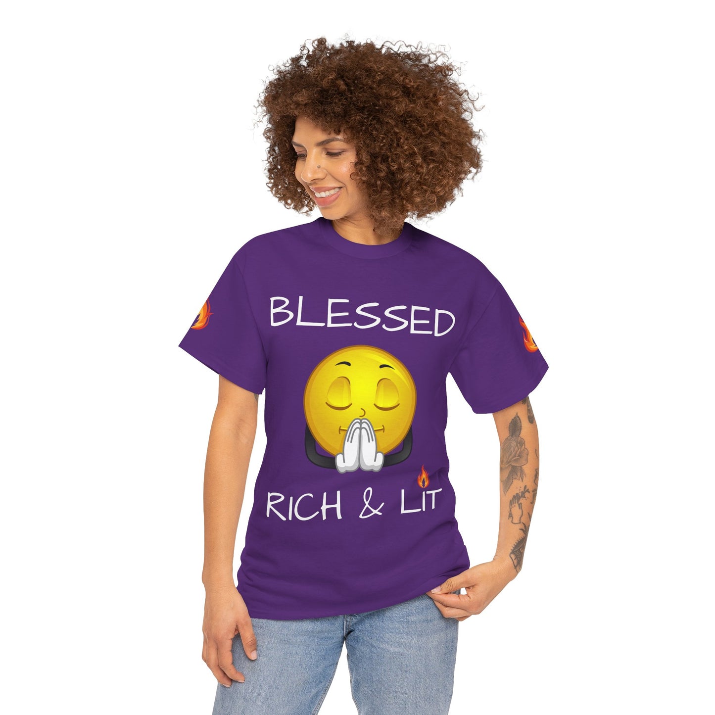'Blessed Rich & Lit' T-Shirt