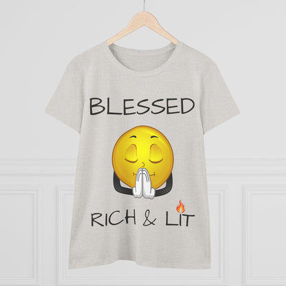 Blessed Rich & Lit T-Shirt —Women