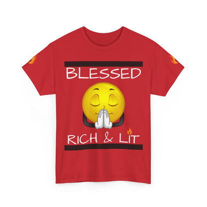 'Blessed Rich & Lit'—Graphic Shirt