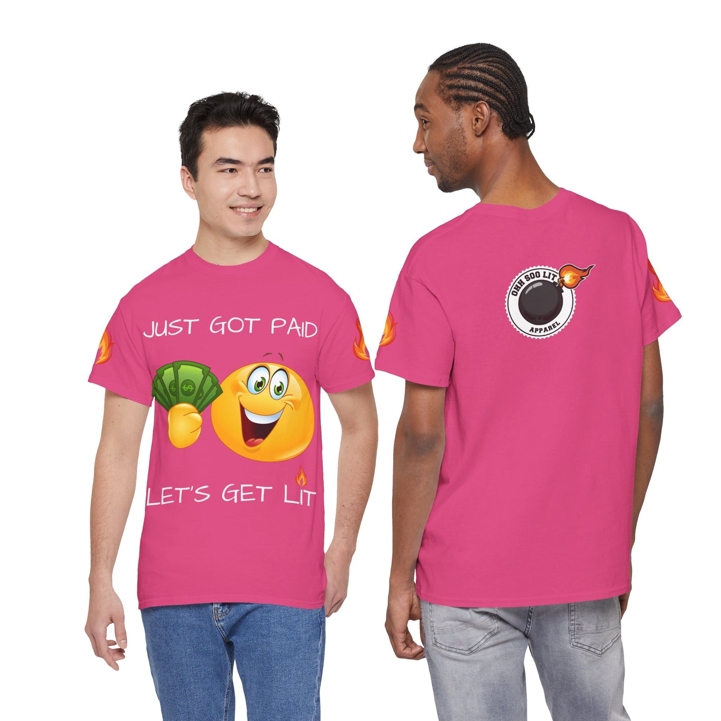 'Just Got Paid Let's Get Lit' T-Shirt