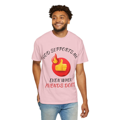 'God Supports Me' — Faith Tee