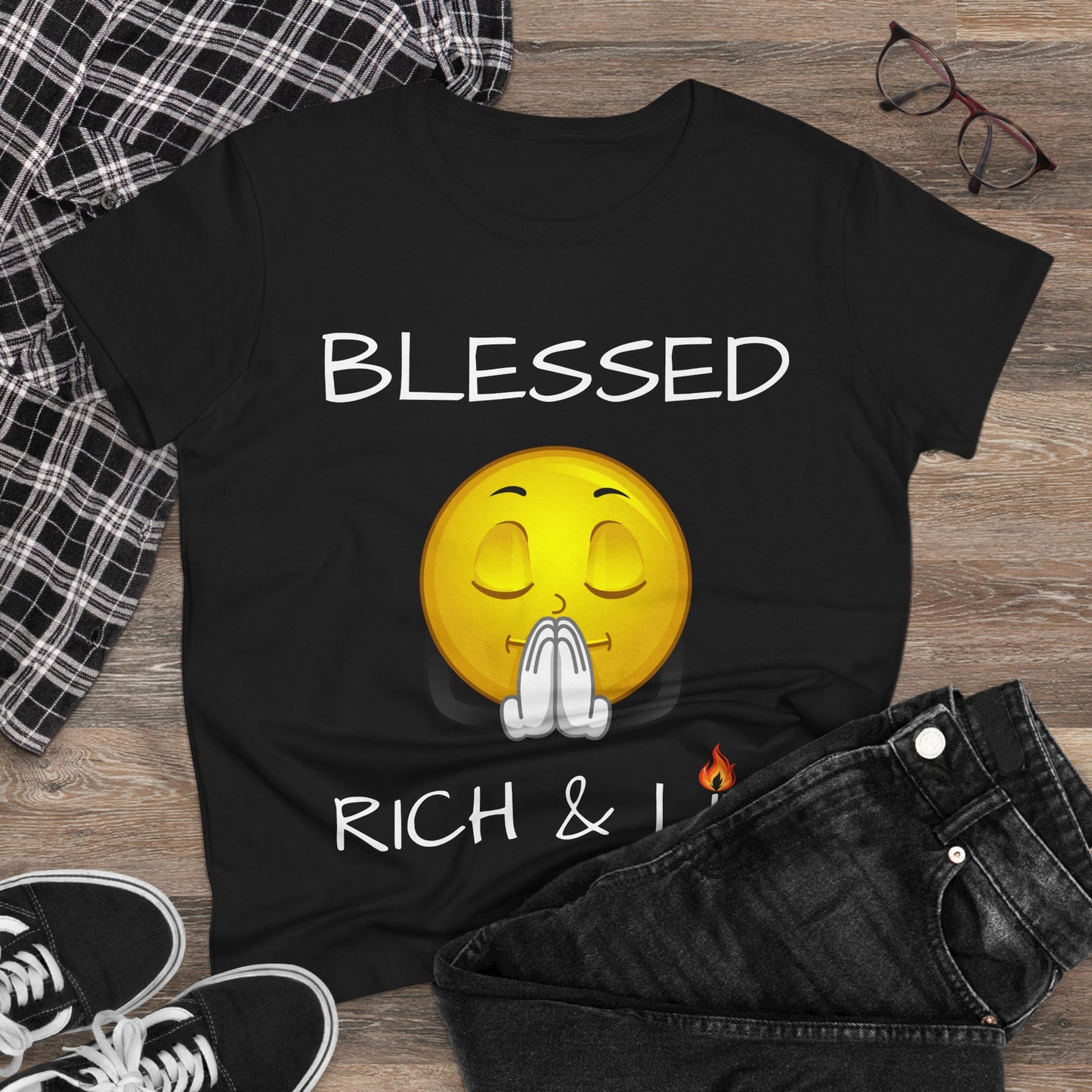 Blessed Rich & Lit T-Shirt —Women